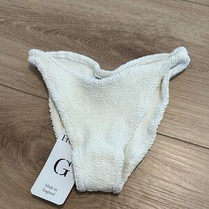 Hunza G Cream Textured Swimwear